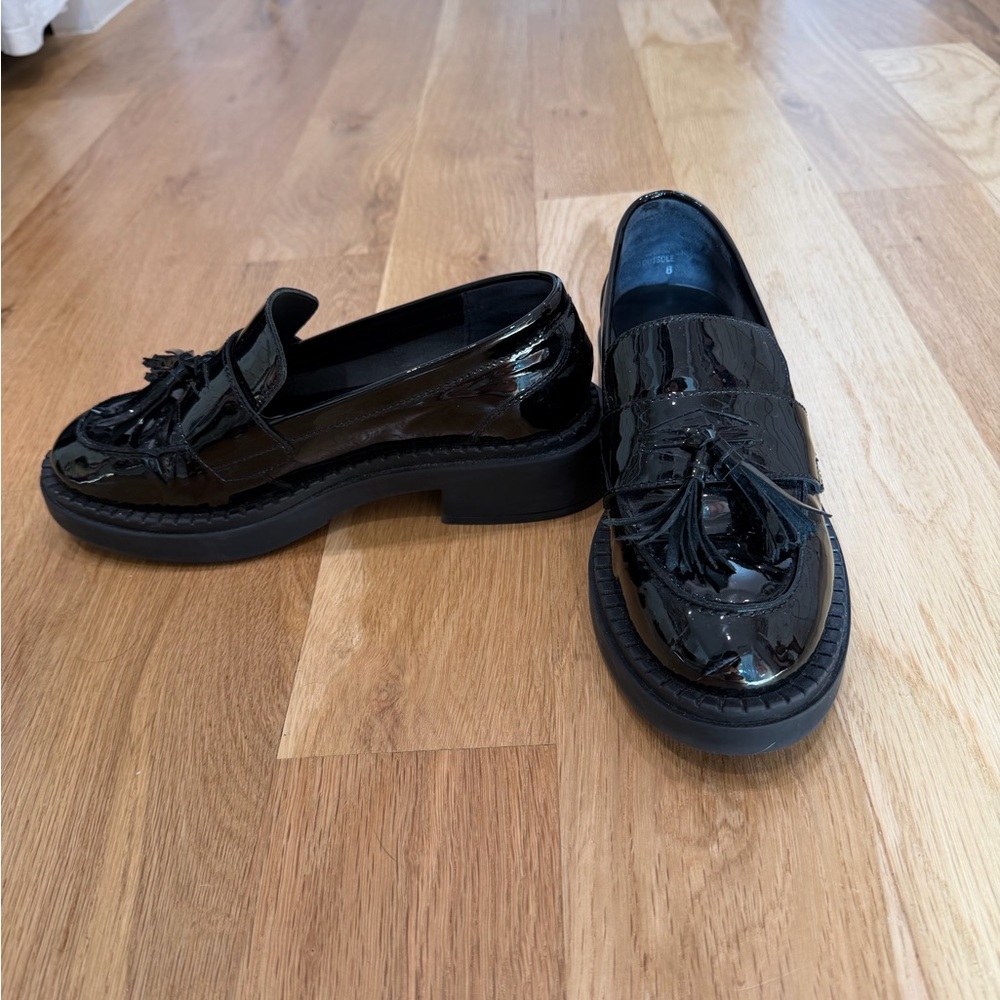 Seychelles Black Patent Loafers